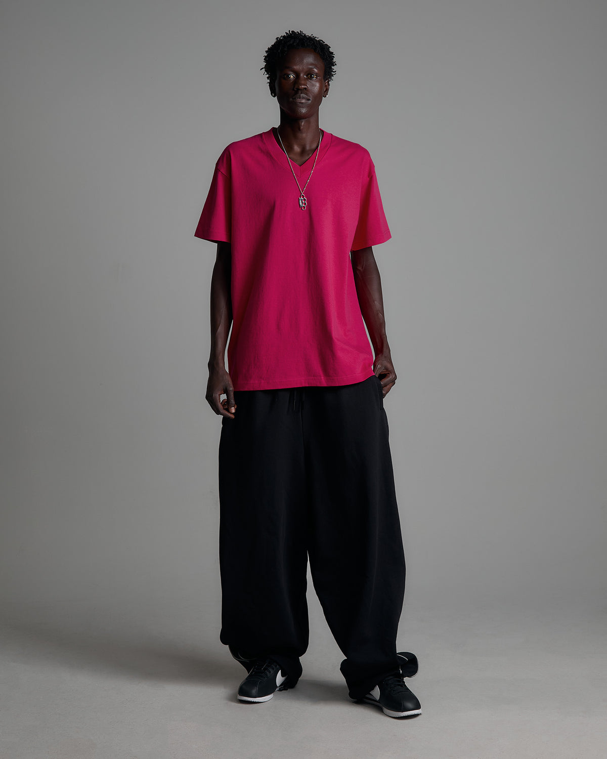 6.2oz V-Neck Short Sleeve - Large Sizes