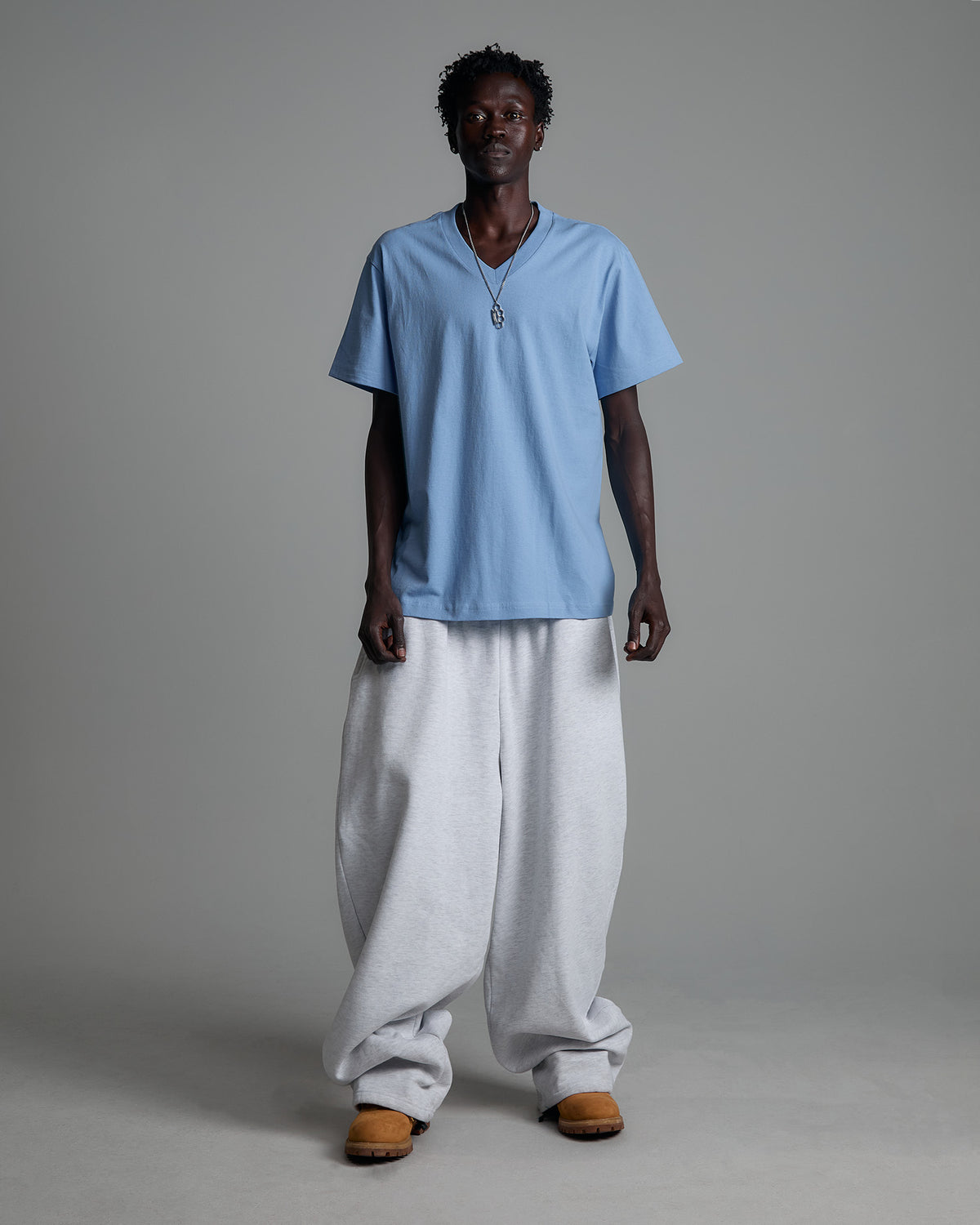 6.2oz V-Neck Short Sleeve - Large Sizes