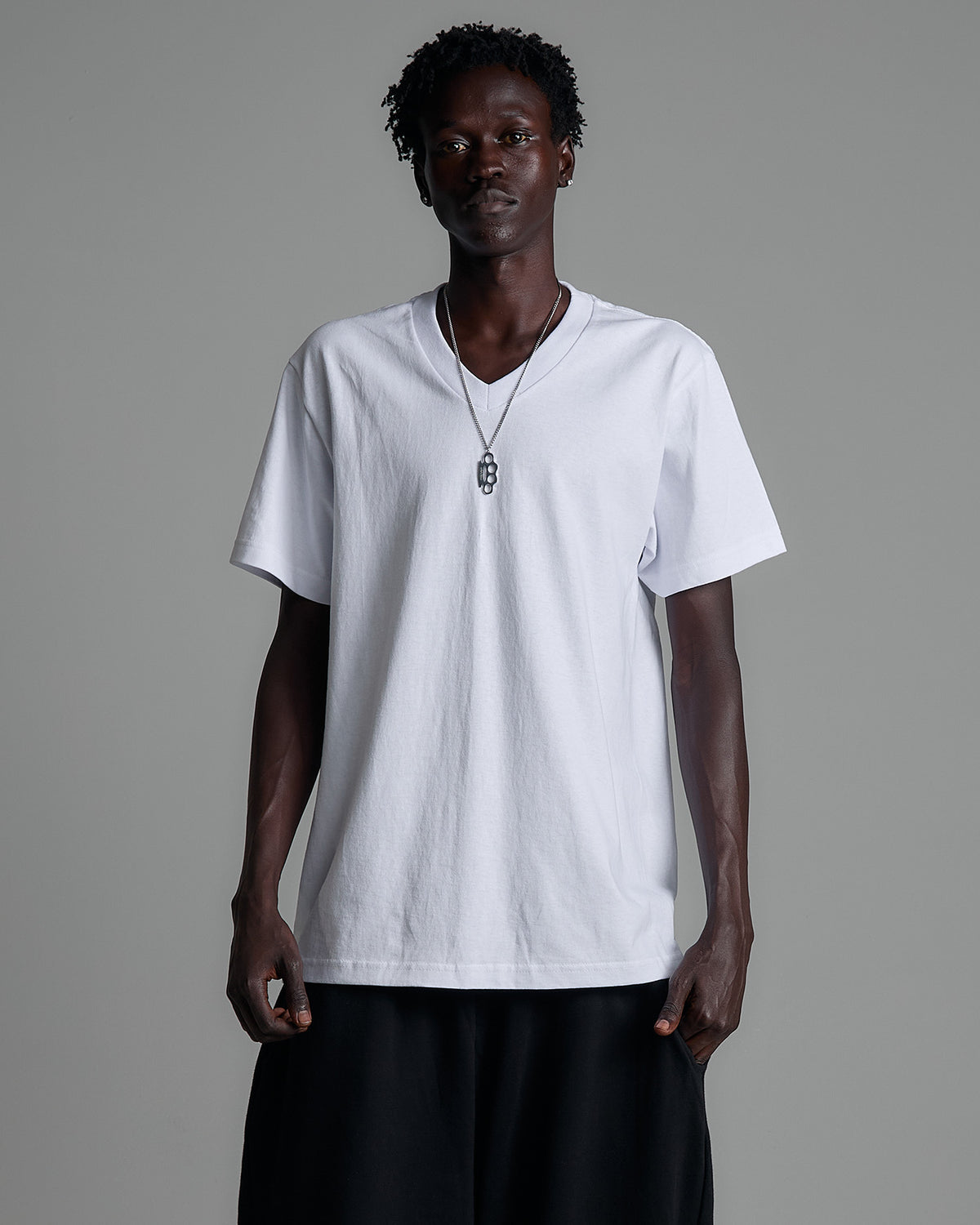 6.2oz V-Neck Short Sleeve - Large Sizes