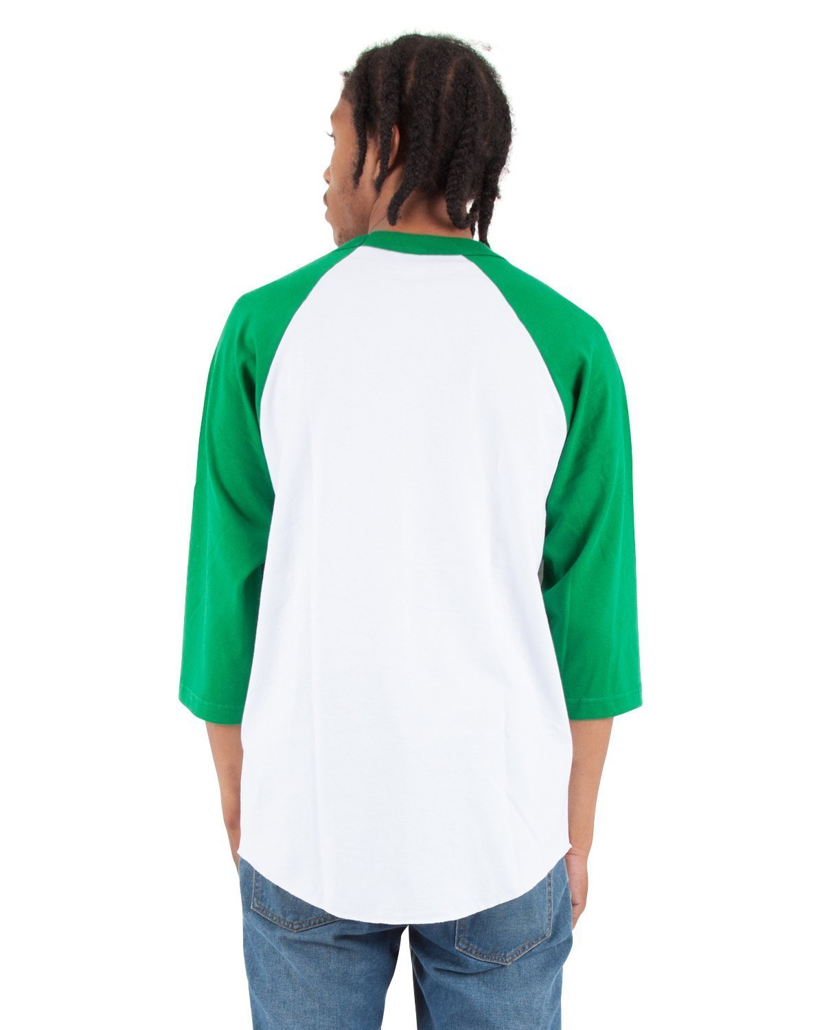 White and Kelly Green