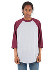 Heather Grey and Burgundy