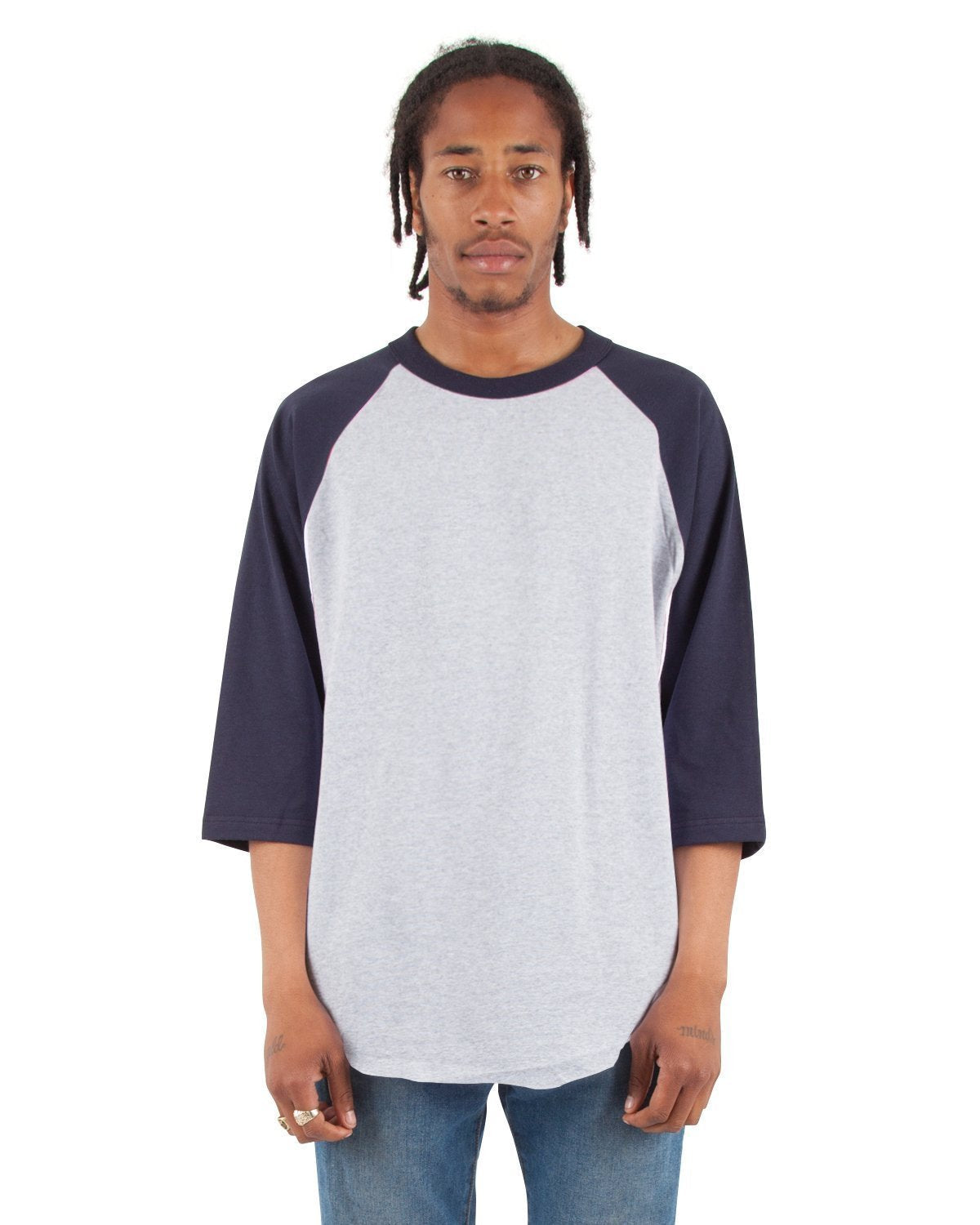 Heather Grey and Navy