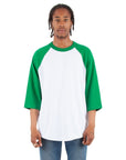 White and Kelly Green