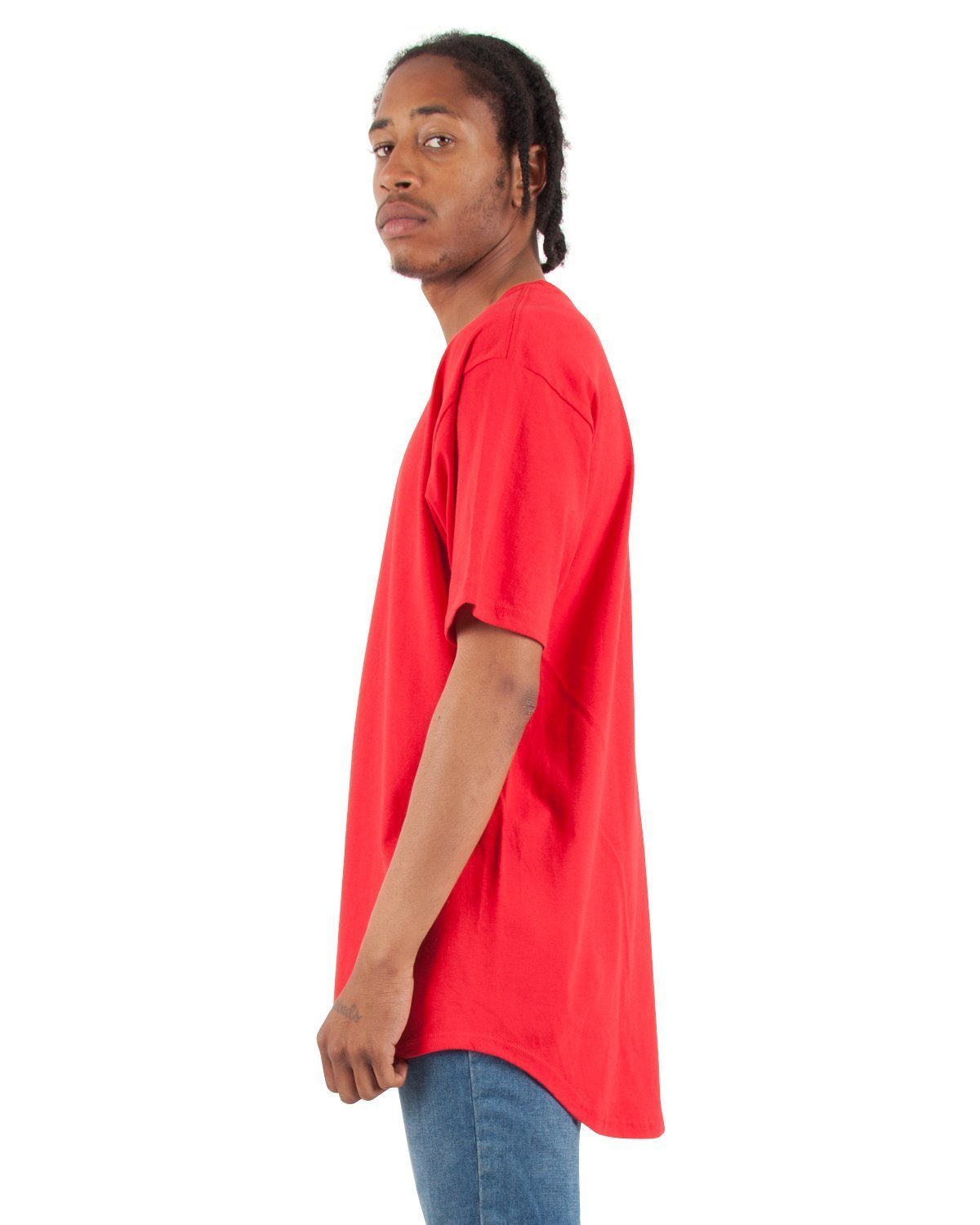6.0oz Curved Long Tee