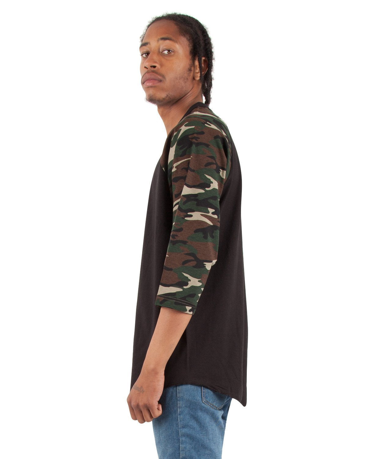 Black and Woodland Camo