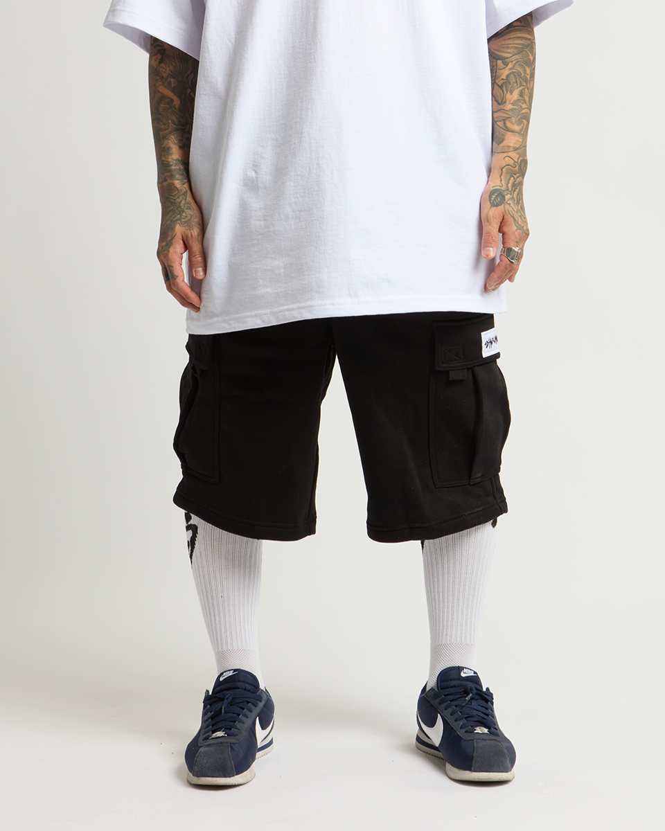 Fleece Cargo Shorts