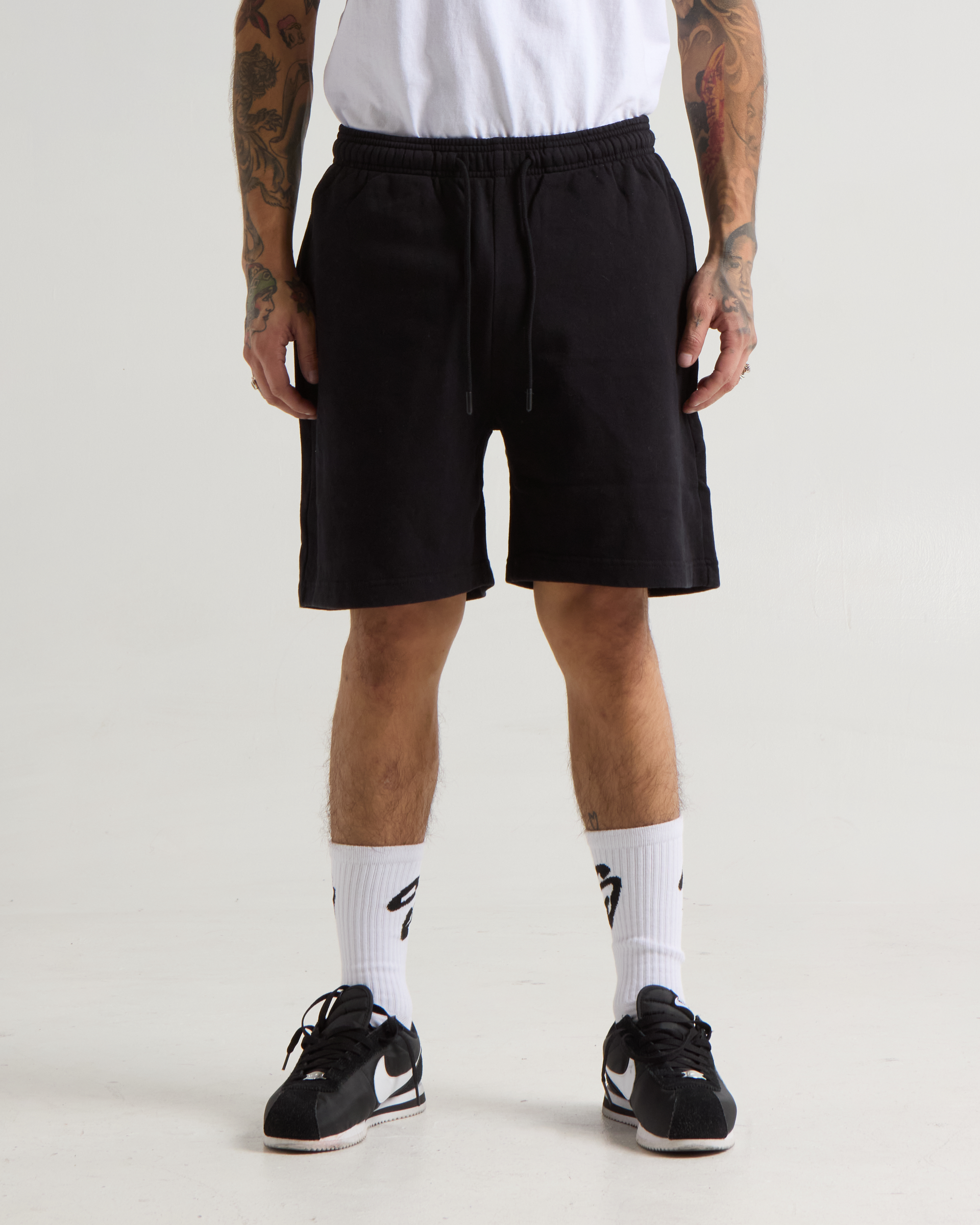 Garment Dye Fleece Mens Shorts