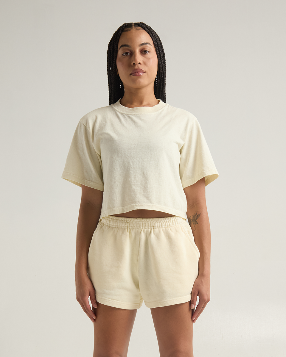 Women&#39;s Garment Dye Fleece Shorts