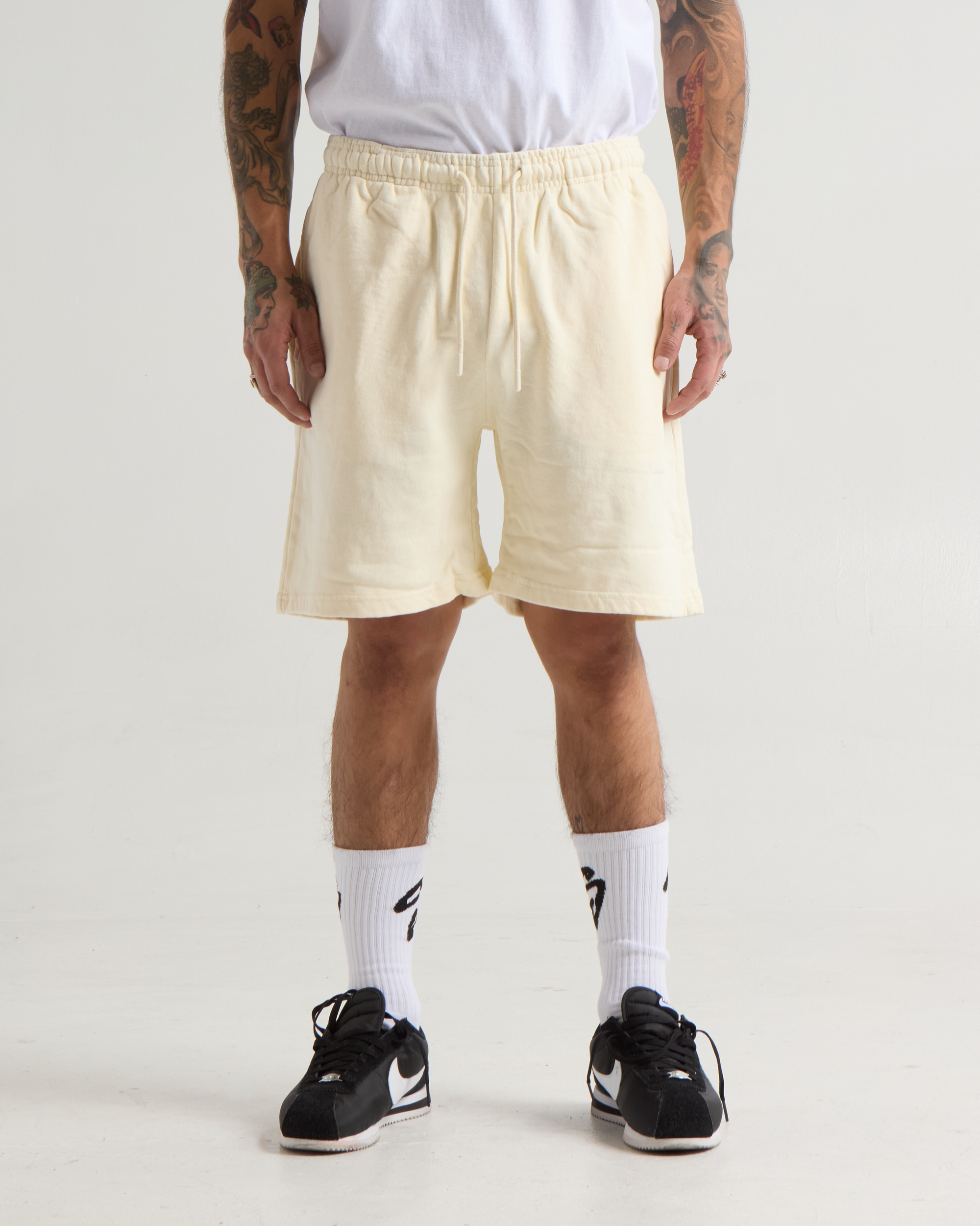 Garment Dye Fleece Mens Shorts