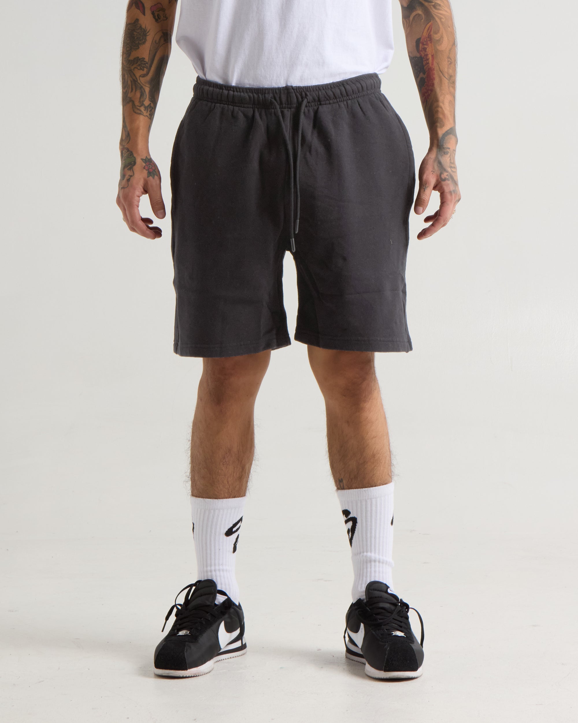 Garment Dye Fleece Mens Shorts