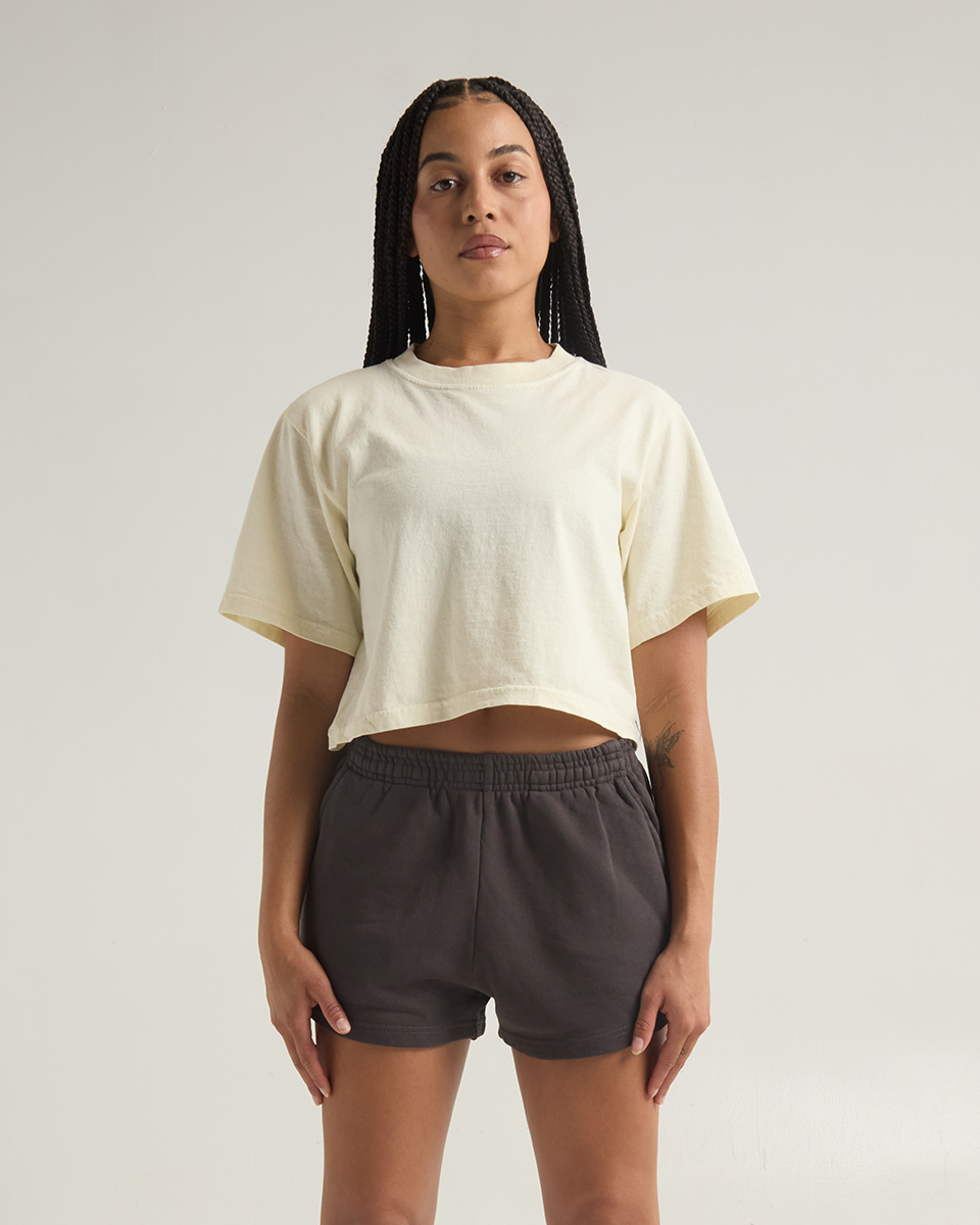 Women&#39;s Garment Dye Fleece Shorts