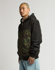 Black and Woodland Camo