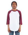 6.0oz Raglan 3/4 sleeve - Standard Sizes