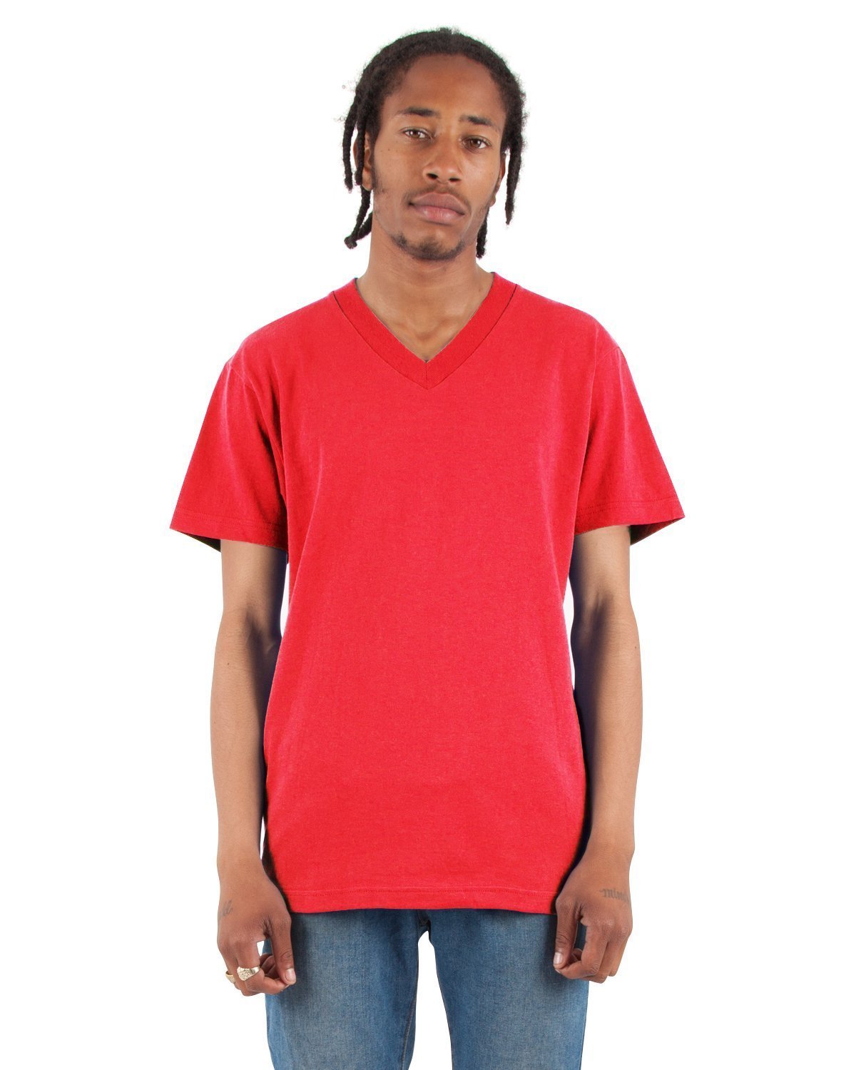 6.2oz V-Neck Short Sleeve - Large Sizes